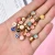 Import 100pcs Mixed Fashion color letter Spacer Beads Letter metal enamel Beads round Beads For Jewelry Making DIY Handmade Accessories from China