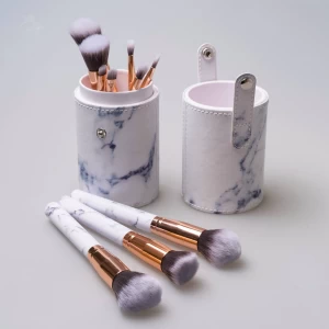 10PCS Marble Handle Makeup Brushes with Customized Package