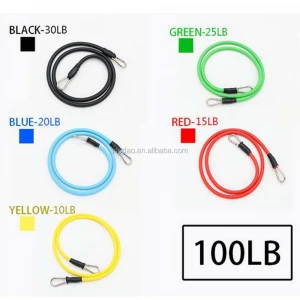 11 multifunctional cable machine suit bungee cord elastic latex tube of men&#x27;s and women&#x27;s sports fitness equipment and arm stren