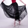11214503 Baiwu Dance Pull On Long Chiffon Ballet Skirt Dancewear