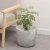 Import 12 inch indoor huge marble plant pot blue large ceramic flower pot with bamboo bases from China