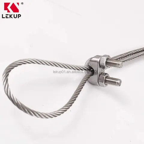 Buy 1/2 Inch M12 Wire Rope Clip 304 Stainless Steel U Bolt Saddle ...