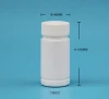 130ml HDPE plastic container, Plastic Medicine Bottle