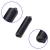 Import 14PK Small Size 15 mm Black Satin Relaxed Overnight Locked Foam Hair Curlers Rollers from China