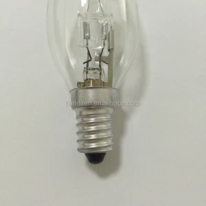 18/28W C35 E14 Clear/frosted glass Halogen Incandescent light bulbs