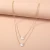 Import 18k Gold Plating Multi Layer Clavicle Chian Irregular Flat Pearl Necklace Double Baroque Pearl Pendant Necklace from China