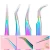 Import 1Pcs Stainless Steel Eyelashes Tweezers Extension Tools Makeup Eyebrow Rainbow Nail Art Decoration Rhinestone Picker Manicure from China