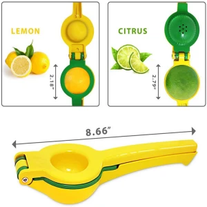2 in 1 manual citrus press juicer  premium quality metal lemon lime squeezer