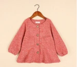2015 fancy baby coat designs wholesale outfit jacket for girls kids alpaca coat