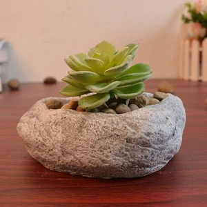 2016 unique stone planter pot cement pot flower pot vase