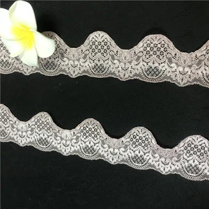 2018 Wholesale Elastic Lace Fabric Trim for Wedding Dress