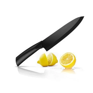 2019 Custom Extremely Sharp Black Blade 8 inch ceramic kitchen chef knife