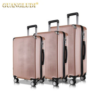 2019 new fashional trolley luggage bags abs+pc for a long distance trip
