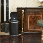 2020 china manufacturers hotel rooms touchless garbage sensor dustbin stainless steel automatic dust bin with sensor