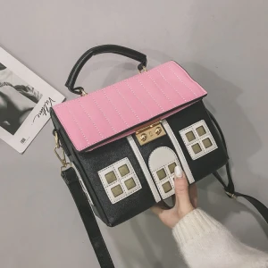 2020 Creative funny small house Messenger bag girls Wholesale square house shaped purse handbags hand bag