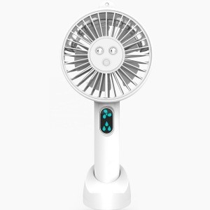 2020 New Design CE FCC patent factory Portable Water Spray Mist Fan Electric USB Rechargeable Hand Mini Fan