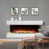 2020 new electric fireplace wifi control multicolor