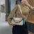 Import 2020 new retro armpit bag French style leather shoulder underarm bag with scarf from China