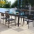 Import 2020 wicker garden 6 chair dining aluminum patio dining outdoor dining table set from China
