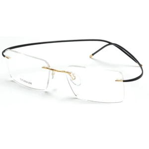 2021 hot sale Rimless Titanium optical glasses high quality  titanium optical frame No MOQ
