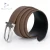 Import 2021 new design guangzhou custom stainless steel unsex metal pin buckle genuine cowhide leather belt from China
