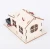 Import 2021 New Hot Child DIY Handmade Wooden Cabin Assembly Building Model Toy Set with Light from China
