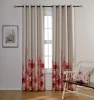 2022 High Quality Printing Blackout Curtain Luxury Cheap 100% Polyester Linens Floral Design Blackout Curtains For Living Room