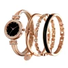 2024 New Design Bracelet Watch and Set Gift For Girl 3ATM Waterproof Customized Logo Luxury Jewelry Womens Quartz Watches