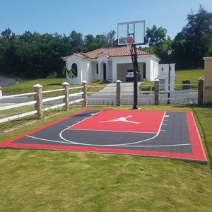 20x20 feet DIY outdoor backyard basketball court flooring for sport court tiles