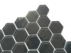 2*2 dark grey hexagon crystal glass mosaic--crystal mosaic