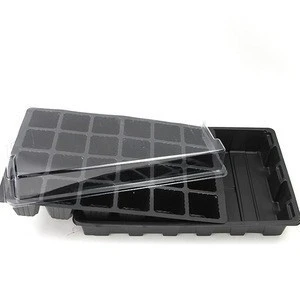 24 Grow Trays with Humidity Dome and Cell Insert Propagator Nursery Pot Planting Seed Tray Kit for Seed Starting and Growing