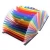 Import 24 rainbow organ file A4  Expanding Files Folder Portable Accordion File Folder from China