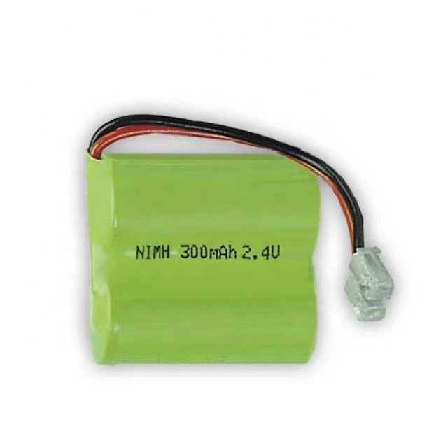 2.4V 300mAh 2/3 AA NiMH Rechargeable Battery for cordless phone battery 2.4V Nickel Metal Hydride Battery