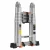 Import 250QD  Household telescopic ladder lifting staircase folding straight aluminum alloy engineering ladder 11 steps from China