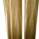25mm Brass Round Bar with Diamond Knurling Pattern, Brass Bar with Jacquard Pattern, Knurled Copper Bar