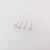 Import 2.5mm popular square  zircon 925 silver nose pin ball end from China