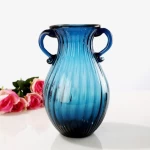 29cm Wholesale Crystal Home Decor Glass Vases Tall Modern Bouquet Flower Vase