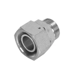 2BC Hydraulic Hose Connector Hydraulic Female Swivel Straight Coupling Hydraulic Union Adapter Fitting