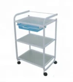 3 layers withe cheap beauty salon trolley with basket