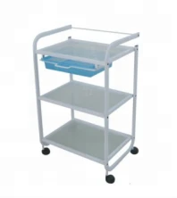 3 layers withe cheap beauty salon trolley with basket