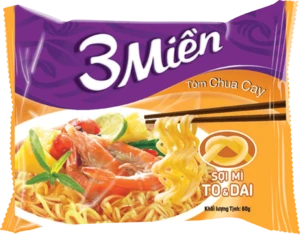 3 Mien Instant Noodle with Hot & Sour Soup 60g / Wholesale Instant Noodles