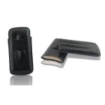 3 Tube Cigar Holder Crocodile Pattern Leather Cigar Case with Cigar Cutter