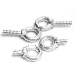 304 stainless steel full thread ring lifting eye bolt din 580  thimble eye bolt