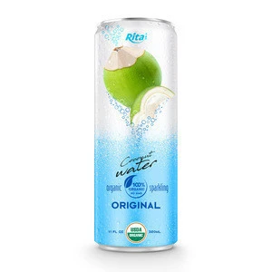 High Quality 100% Organic Pure Coconut Water Juice Canned 320ml
