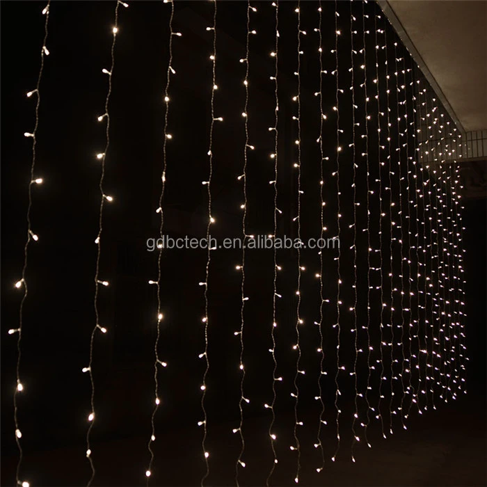 3*3 Long Christmas Lights Lift Wedding Christmas 300 Industria commercial Led Holiday elevator light curtain