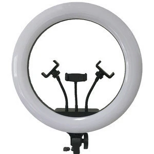 36cm/14inch led ring light with three mobile clamp and video lighting makeup light ring dimmable 14 inch