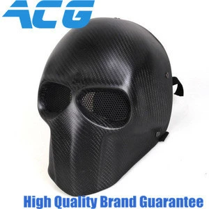 3k Twill carbon fiber Ghost mask Party mask