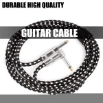 3M 1/4 Inch TS Right Angle Jack to Straight Music Instrument Accessories Guitar Cable
