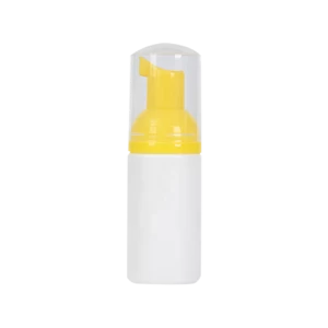 40ml light yellow HDPE foam pump bottle