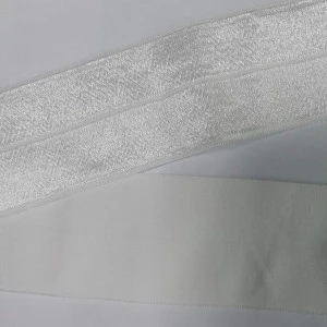 4cm nylon Skirt designer  elastic band Custom color fold over elastic printed